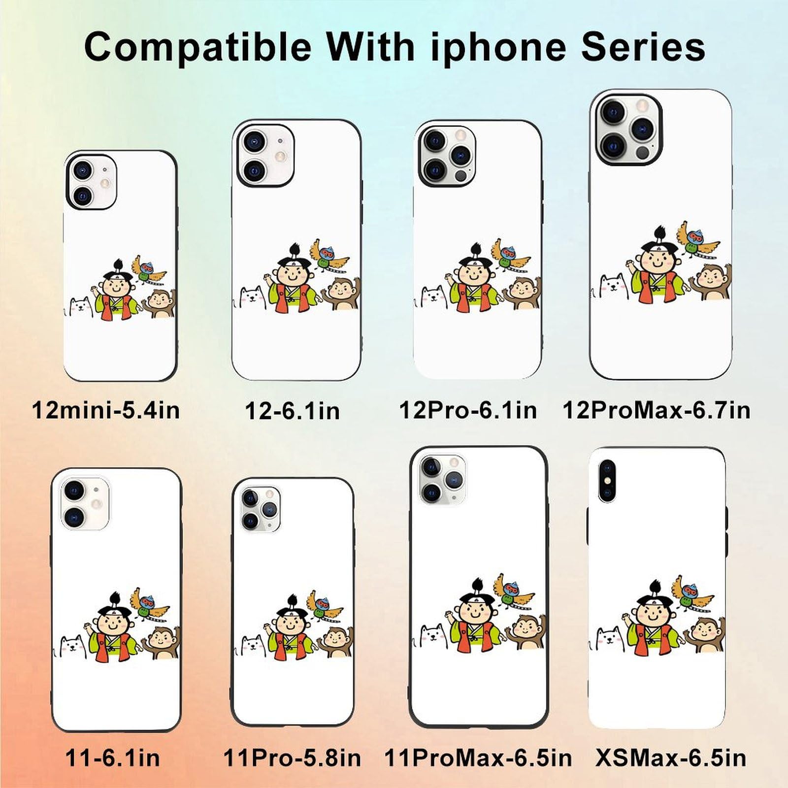 Amazon.co.jp: iPhone 12 Pro ケース 桃太郎とサルとキジとイヌ TPU